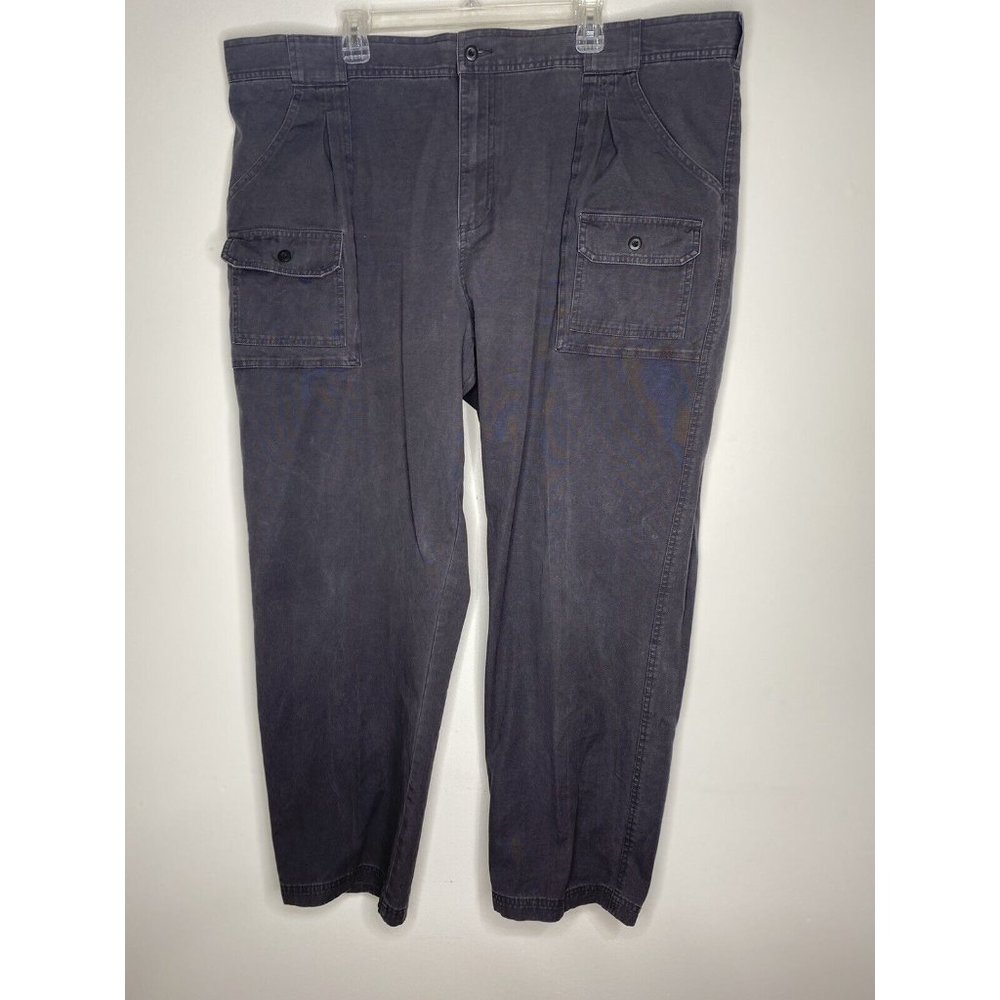 Cabela's Men's Cargo Pants 46 X 32 Gray Casual Pockets cotton